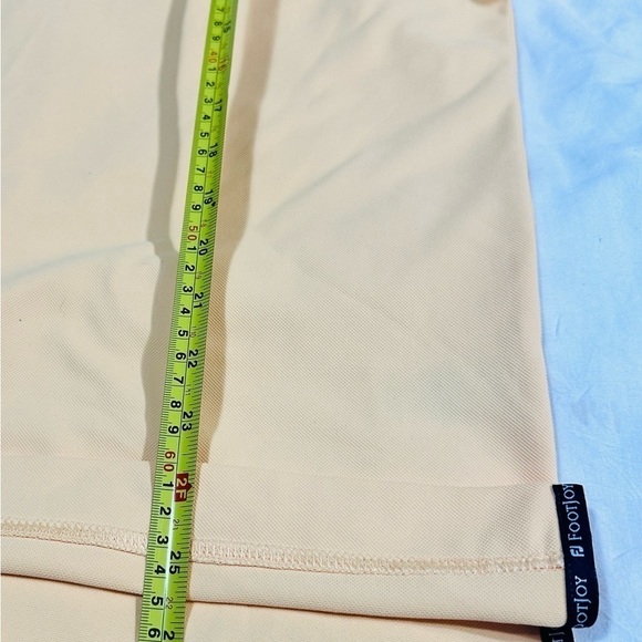 Footjoy Polo Shirt Men's Small. Buttery Yellow Embroidered Crest Golf Preppy - Picture 5 of 5